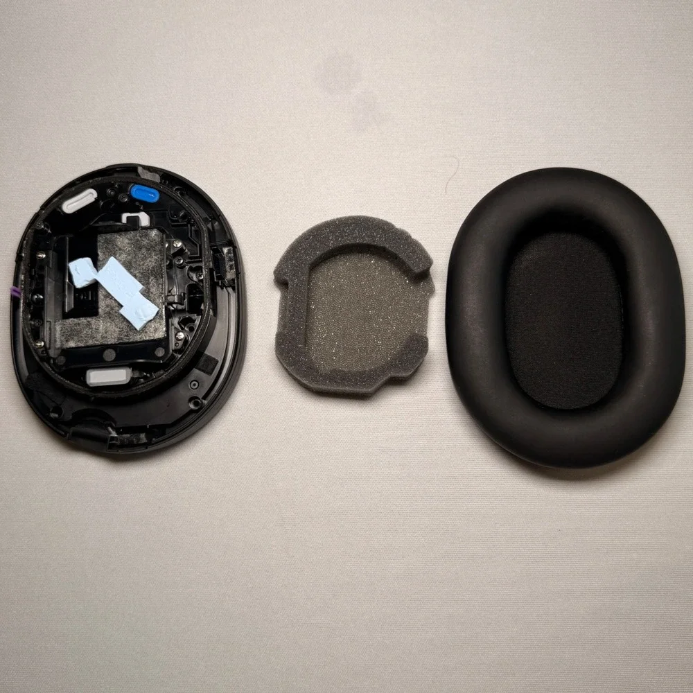 Sony WH-1000XM5 Replacement Rear Shell‎ Ear Cushion Foam Parts Black WH1000XM5